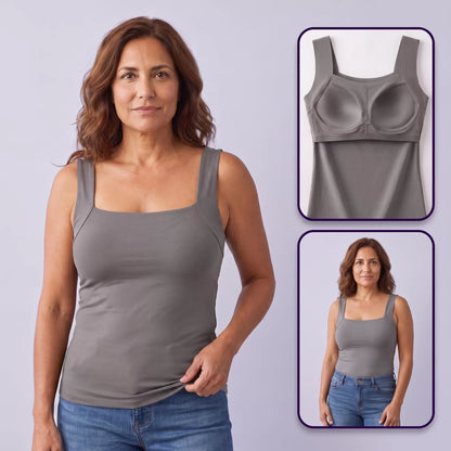 Curvea Liberté gris - vues face, détail et silhouette